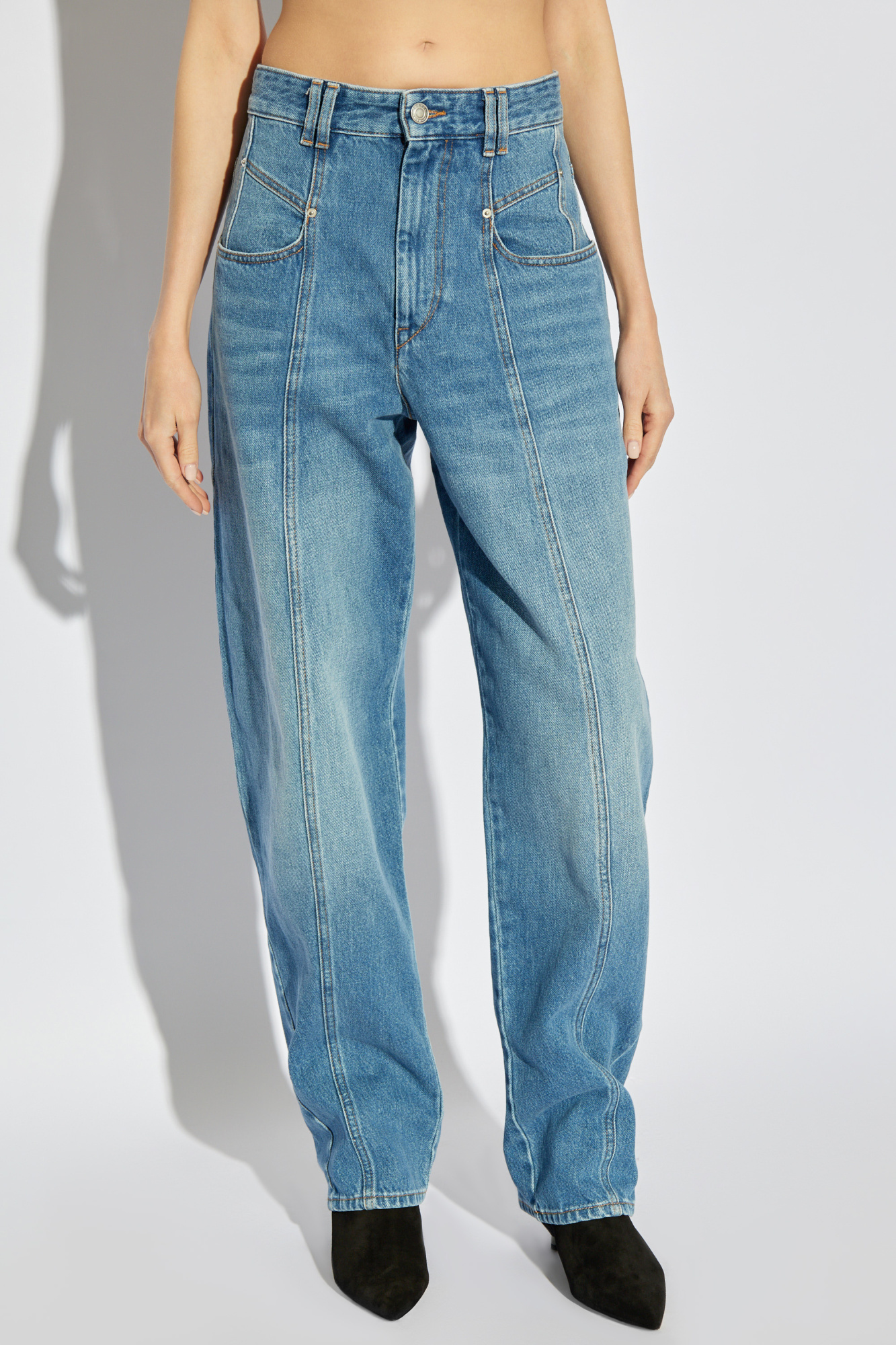 デニム・ジーパン Isabel Marant Jeans Vetan Vetan pants Woman black | ISABEL MARANT Official online store